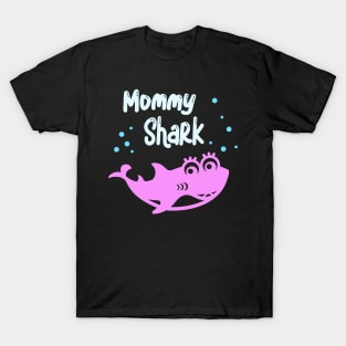 Mommy Shark Family Matching Look Mama Funny Sharks T-Shirt